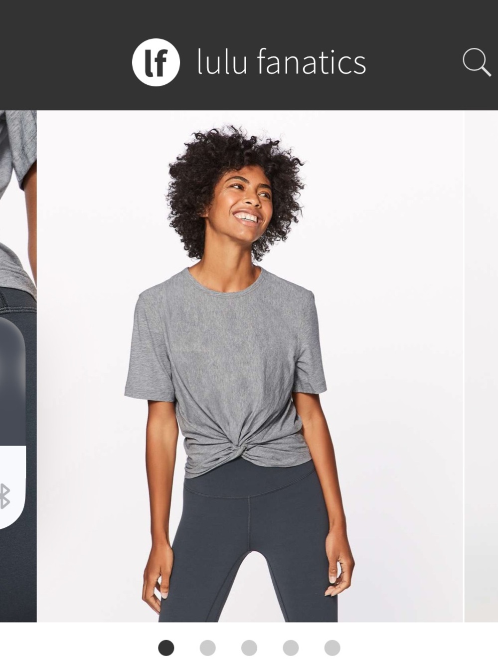 lululemon cresent Tee - Heather Grey